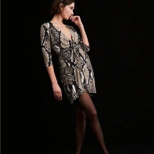 One of a kind DVF PYTHON MINI DRESS!